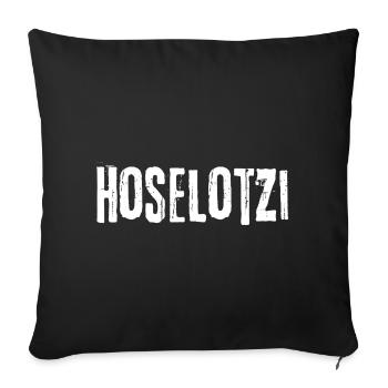 Hoselotzi - Sofa pillowcase 17,3'' x 17,3'' (45 x 45 cm) - black - Front