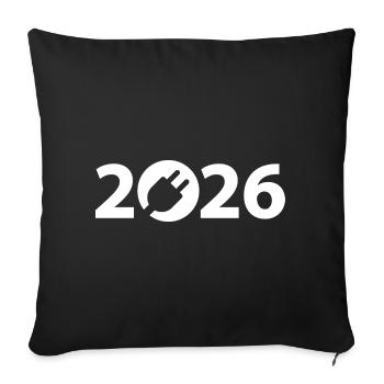 Elektriker 2026, Elektroniker 2026 - Sofakissenbezug 45 x 45 cm - Schwarz - Vorne