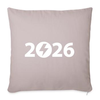 High Voltage 2026, Electrician 2026 - Sofa pillowcase 17,3'' x 17,3'' (45 x 45 cm) - light taupe - Front