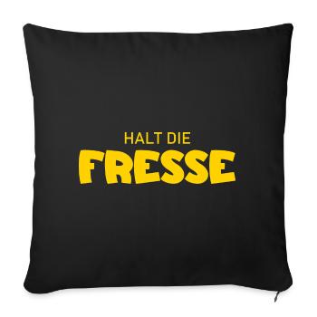 Shut Up - Cool Saying - Sofa pillowcase 17,3'' x 17,3'' (45 x 45 cm) - black - Front