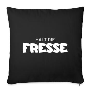 Shut Up - Cool Saying - Sofa pillowcase 17,3'' x 17,3'' (45 x 45 cm) - black - Front