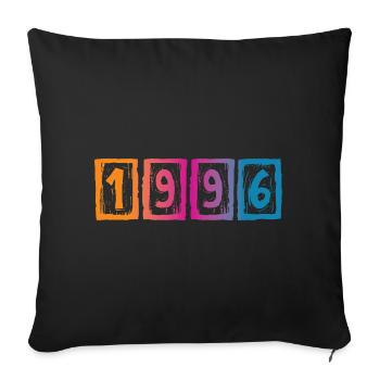 30e anniversaire 1996 - Housse de coussin décorative 45 x 45 cm - noir - Devant