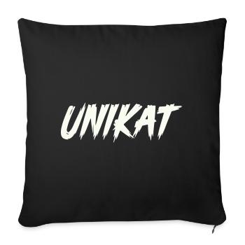 Unique - Housse de coussin décorative 45 x 45 cm - noir - Devant