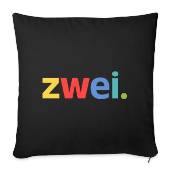 2nd Birthday Boy – 2 Years Two - Sofa pillowcase 17,3'' x 17,3'' (45 x 45 cm) - black - Front
