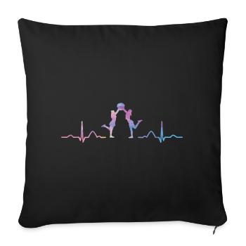 Cheerleader Cheer Mom Cheerleading - Sofa pillowcase 17,3'' x 17,3'' (45 x 45 cm) - black - Front