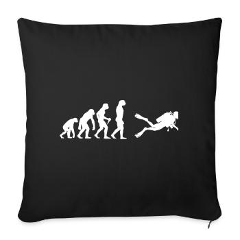 Idée cadeau pour un apnéiste avec apnée - Housse de coussin décorative 45 x 45 cm - noir - Devant