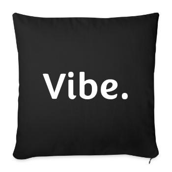 Vibe. - Housse de coussin décorative 45 x 45 cm - noir - Devant