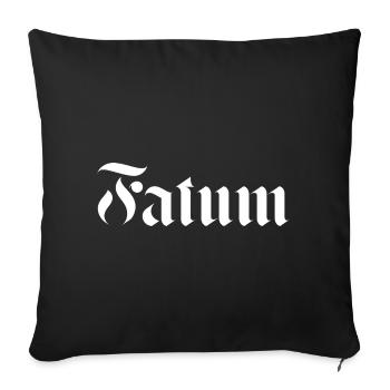 Gotische Falum-Kalligraphie-Tattoos - Sofakissenbezug 45 x 45 cm - Schwarz - Vorne