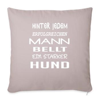 Drôle de sort chiens Chiens forts - Housse de coussin décorative 45 x 45 cm - taupe clair - Devant