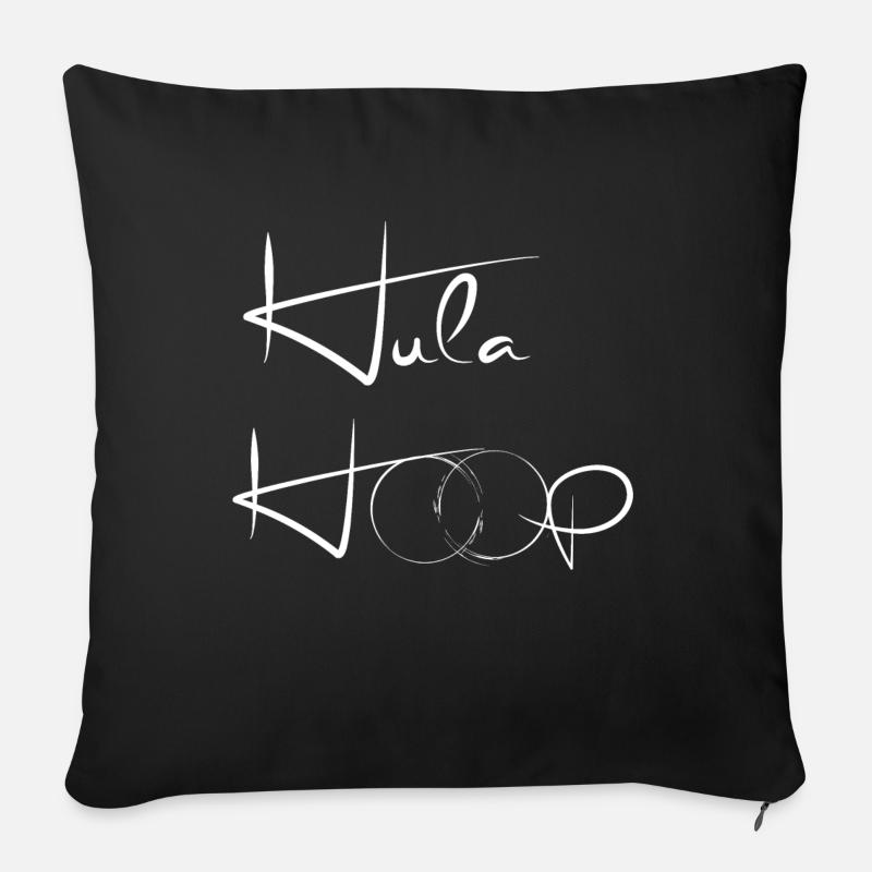 Hula-Hoooop - Sofakissenbezug 45 x 45 cm - Schwarz
