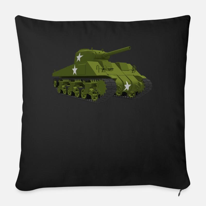 Sherman - Sofakissenbezug 45 x 45 cm - Schwarz