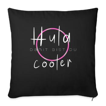Tu es plus cool - Housse de coussin décorative 45 x 45 cm - noir - Devant