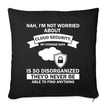 Conception de la cybersécurité pour les pirates informatiques et la cybersécurité - Housse de coussin décorative 45 x 45 cm - noir - Devant