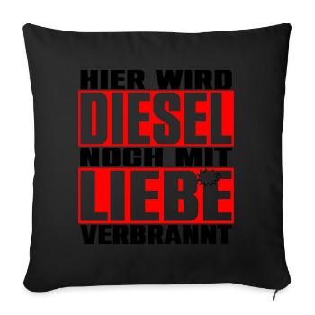 Diesel - Sofakissenbezug 45 x 45 cm - Schwarz - Vorne