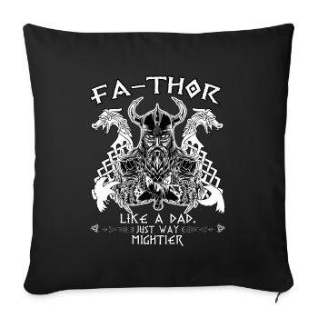 Men's Vathor - Father's Day Father's Day Gift Viking - Sofa pillowcase 17,3'' x 17,3'' (45 x 45 cm) - black - Front