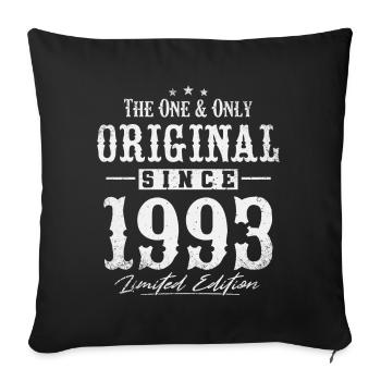 Original depuis 1993 - Housse de coussin décorative 45 x 45 cm - noir - Devant