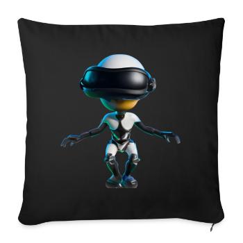 VR Alien - Housse de coussin décorative 45 x 45 cm - noir - Devant