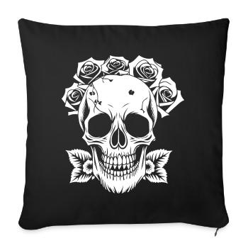 Horror Skull Skull Art Skull Gothic Heavy Metal - Sofa pillowcase 17,3'' x 17,3'' (45 x 45 cm) - black - Front