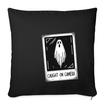 Photo Ghost - Sofa pillowcase 17,3'' x 17,3'' (45 x 45 cm) - black - Front
