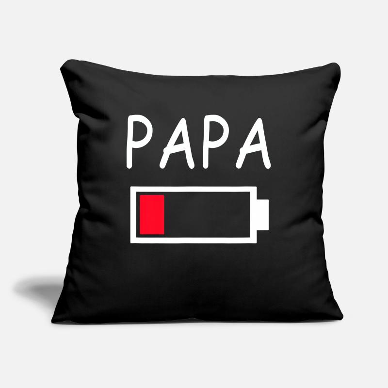 Papa Battery Empty Daddy Battery Dad Battery Sofa pillowcase 17,3'' x 17,3'' (45 x 45 cm)