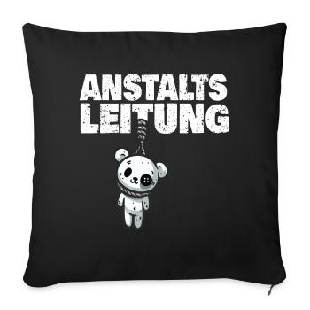 Institution management Teddy - Sofa pillowcase 17,3'' x 17,3'' (45 x 45 cm) - black - Front
