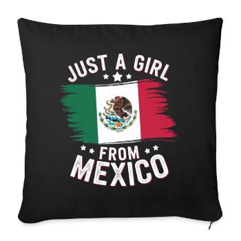 Mexico Mexico Mexican Spanish - Sofa pillowcase 17,3'' x 17,3'' (45 x 45 cm) - black - Front
