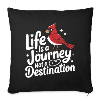 Cardinal Red Cardinal Vogel Red Cardinal - Sofa pillowcase 17,3'' x 17,3'' (45 x 45 cm) - black - Front