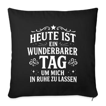 Laissez-moi tranquille, ne me tape pas sur les nerfs - Housse de coussin décorative 45 x 45 cm - noir - Devant