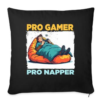Pro Gamer Relaxation Design - Housse de coussin décorative 45 x 45 cm - noir - Devant