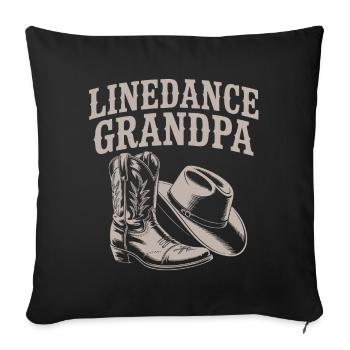 Bottes de grand-père en ligne - Housse de coussin décorative 45 x 45 cm - noir - Devant