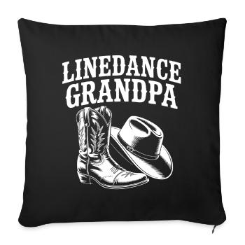 Bottes de grand-père en ligne - Housse de coussin décorative 45 x 45 cm - noir - Devant