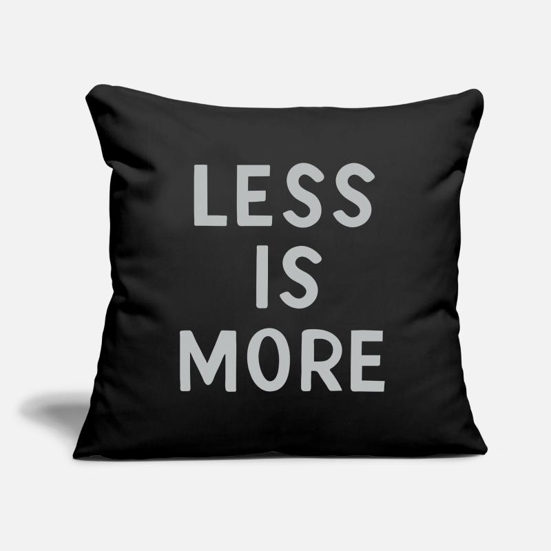 Moins, c’est plus Housse de coussin décorative 45 x 45 cm