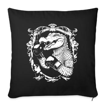 Boxe Alligator MMA - Housse de coussin décorative 45 x 45 cm - noir - Devant