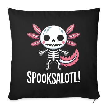 Spooksalot Skeleton Dragon Charm - Sofa pillowcase 17,3'' x 17,3'' (45 x 45 cm) - black - Front