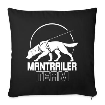 Golden Retriever Mantrailer Team Dog Sport Dogs - Sofa pillowcase 17,3'' x 17,3'' (45 x 45 cm) - black - Front