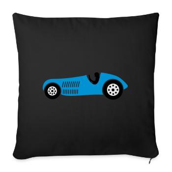 race car - Sofa pillowcase 17,3'' x 17,3'' (45 x 45 cm) - black - Front