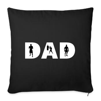 La boxe papa - Housse de coussin décorative 45 x 45 cm - noir - Devant