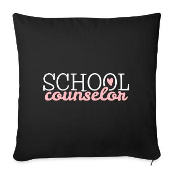 Conseiller scolaire Conseiller d’orientation professionnelle - Housse de coussin décorative 45 x 45 cm - noir - Devant
