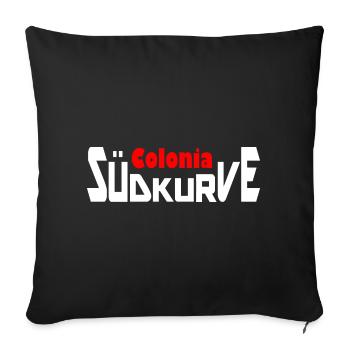 South curve Colonia - Sofa pillowcase 17,3'' x 17,3'' (45 x 45 cm) - black - Front