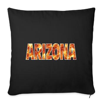 Arizona - Sofakissenbezug 45 x 45 cm - Schwarz - Vorne