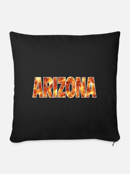 Arizona - Sofakissenbezug 45 x 45 cm - Schwarz