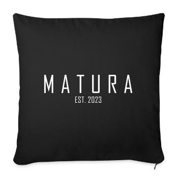 Matura EST. 2023 - Sofakissenbezug 45 x 45 cm - Schwarz - Vorne