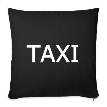 Taxi - Sofa pillowcase 17,3'' x 17,3'' (45 x 45 cm) - black - Front