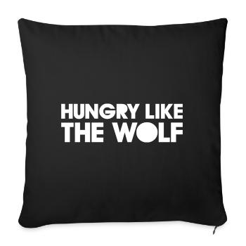 AFFAMÉ COMME LE LOUP - Housse de coussin décorative 45 x 45 cm - noir - Devant