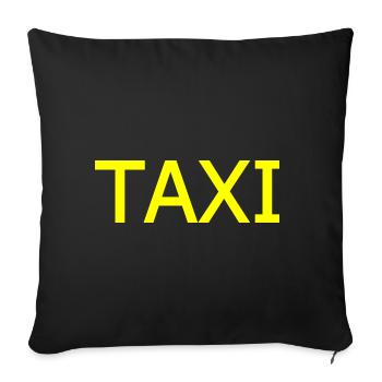 Taxi - Sofa pillowcase 17,3'' x 17,3'' (45 x 45 cm) - black - Front
