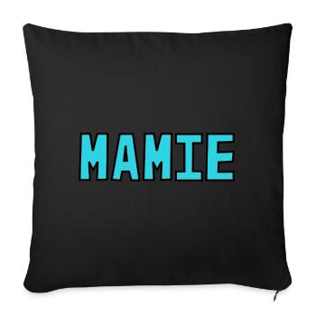 GRANNY. MOTHER'S DAY. HAPPY GRANNY'S DAY. I LOVE YOU - Sofa pillowcase 17,3'' x 17,3'' (45 x 45 cm) - black - Front