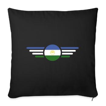 I Love Bashkortostan Design T-Shirt and Outfit - Sofa pillowcase 17,3'' x 17,3'' (45 x 45 cm) - black - Front