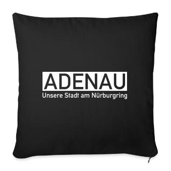 Adenau - Our city at the Nuerburgring - Sofa pillowcase 17,3'' x 17,3'' (45 x 45 cm) - black - Front