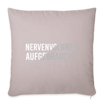 Volume nerveux épuisé - Housse de coussin décorative 45 x 45 cm - taupe clair - Devant