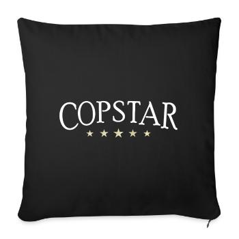 COPSTAR Copstar - Housse de coussin décorative 45 x 45 cm - noir - Devant